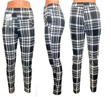 Womens Check Trousers Pants Ladies tartan Bottoms Girls Bottoms Size 8-14