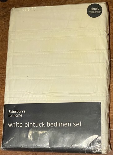 Sainsbury white single - white,