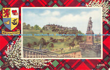 R416558 MacKintosh Edinburgh Castle from the Floral Clock A2365 Art Colour 1242V