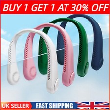 Portable Neck Fan USB Portable Neck Fan Rechargeable Cooler Neckband Bladeless#