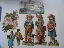 victorian scraps x 7