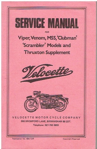 Velocette viper venom mss - velocette,
