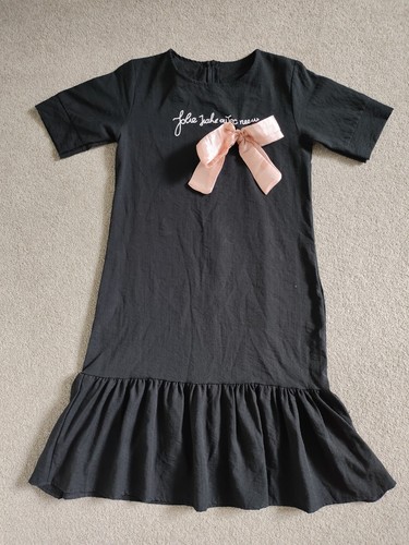 Black mini dress with - mini, flared