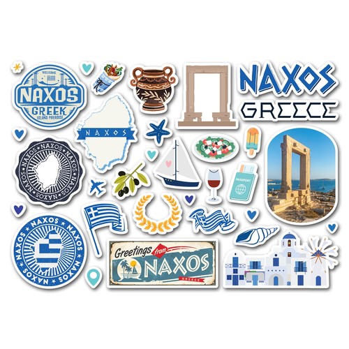 Sticker sheet naxos - naxos, vinyl