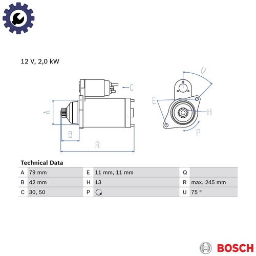 Starter 986 026 160 - starter,
