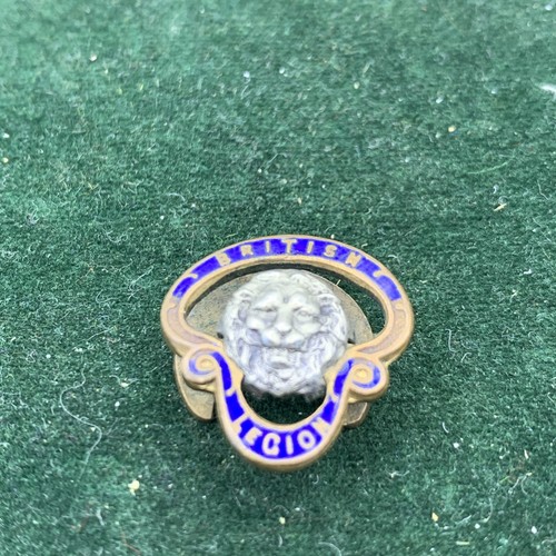 British legion gold tone blue - british,