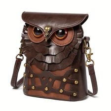 Steampunk Owl Mini Crossbody