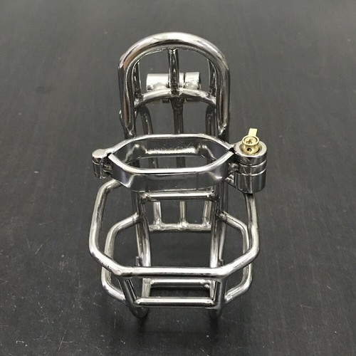 Stainless steel male chastity - steel,