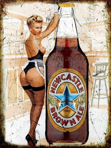 Drinks metal signs plaque - metal, man