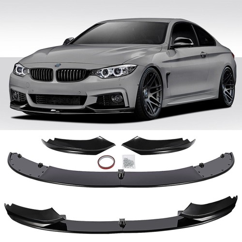 Gloss black front splitter - splitter, for