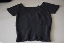 Women's comme des garcon knit top - small - steel grey