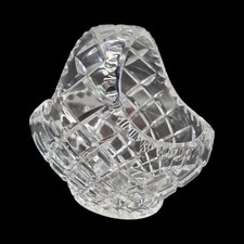 Glass Basket Vintage Crystal