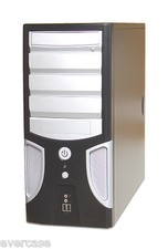 ATX Black Midi Tower chassis / case. free 350W PSU. WT-GD07. KM4021B