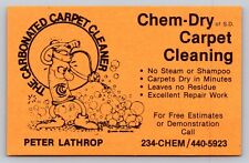 Vintage Business Card Chem Dry