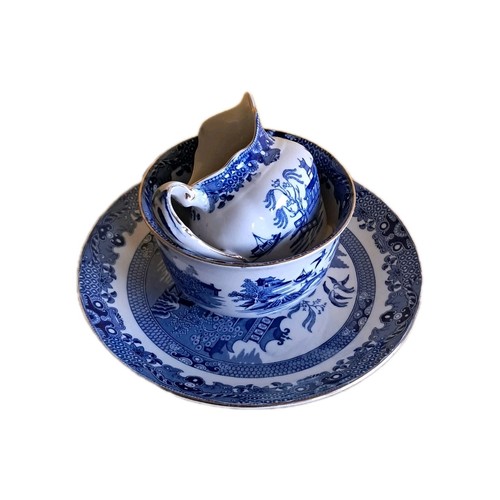 Burleigh ware blue - blue, willow