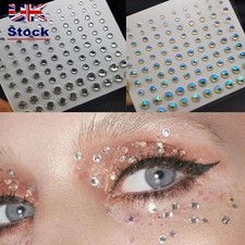 Body Brow Nail Art Face Decal Temporary Tattoos Jewel Eyes Makeup Eyes Sticker