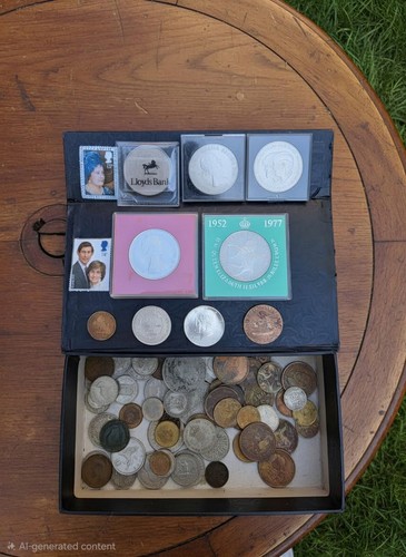 Assorted mixed vintage coin - assorted,