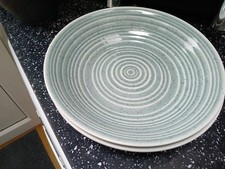 JEFF BANKS POUR LA MAISON GREEN SPECKLE PASTA BOWLS X 2