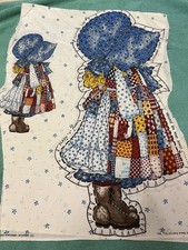 Vintage Holly Hobby Blue Bonet  22 " Doll Cut & Sew Fabric Panel