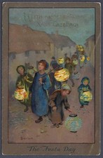 The Festa Day - art postcard by Sybil Barham