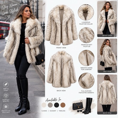 Fox fur women winter - fur, coat