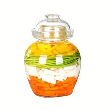 1.5 litre / 50.72oz Glass Jar with Lid for Vegetable Fermentation / Wine/Pickle