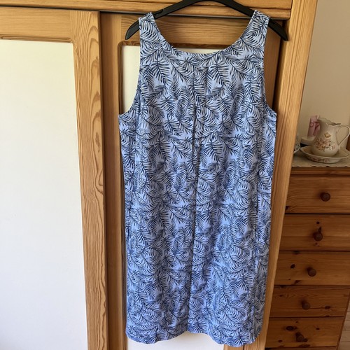 Next linen blue fern - linen,
