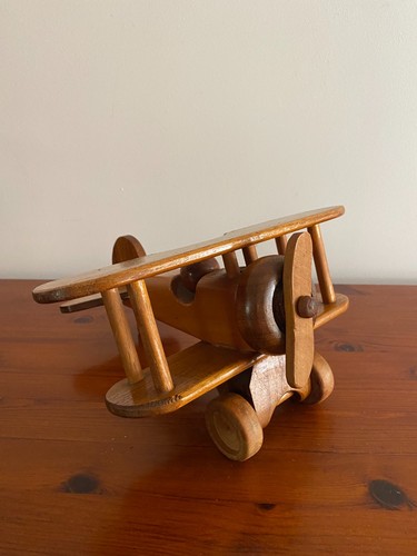 Vintage wooden plane model - vintage,