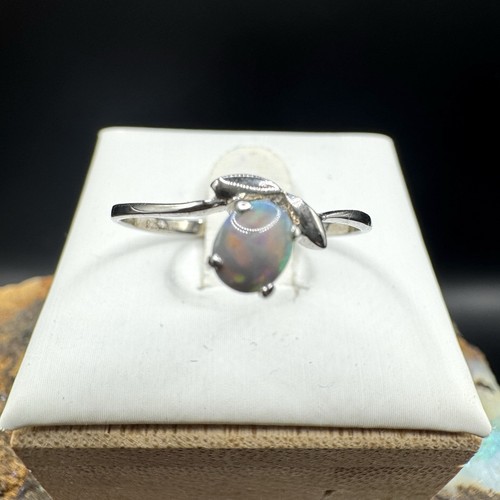 Australian solid black opal - black,