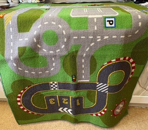 Kids car play rug road - car, track