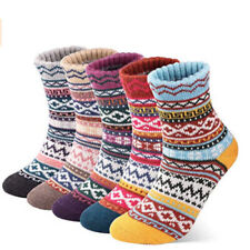 5 Pairs Women's Nordic Thermal Socks Winter Warm Thick Walking Hike Chuncky Sock