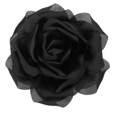 4" Silk Satin Flower Brooch