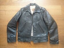 California Sportswear CHP Police H&F Cal Leather Horsehide Riders Jacket 1940s M