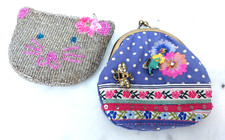 Accessorize Two Decorated/Beaded/Embroidered Coin Purses BNWOT/Christmas!