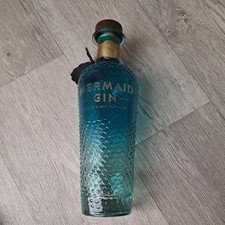 Mermaid Gin EMPTY Blue Glass