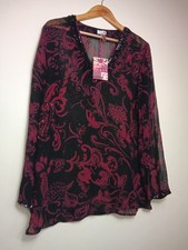 BNWT EAST Semi  Sheer Maroon
