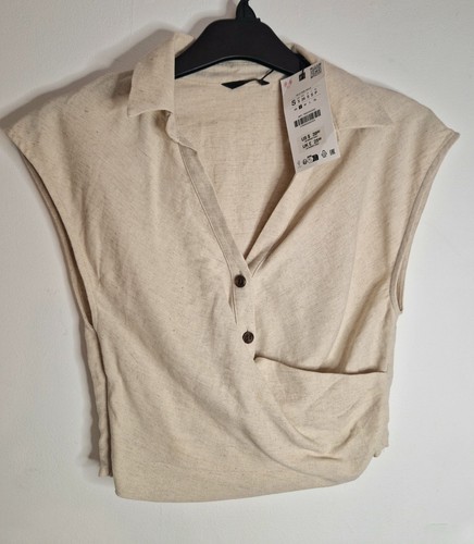 Zara ladies natural linen - zara,