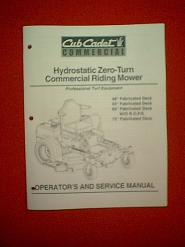 Cub cadet zero turn - zero,