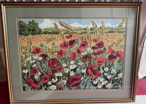 Vintage poppies cornfield - in, a