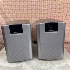 Grundig Speakers UMS 200 Pair Silver Tested Used