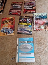Arena Essex Firecracker programmes banger racing PRI Cortina Granada Rolls Royce