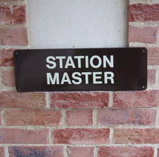Enamel Sign - Station Master -