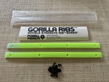Powell Peralta NOS Gorilla Ribs ORIGINAL Vintage Skate Rails 14.5" LUMINOUSGREEN