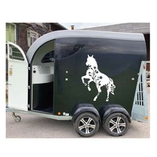 Horse trailer sticker flower