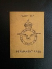 WW2 R.A.F. PERMANENT PASS 