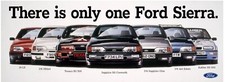 A3 Ford Sierra There is Only One Ford Sierra Line-Up RS 500 Cosworth CAR Poster