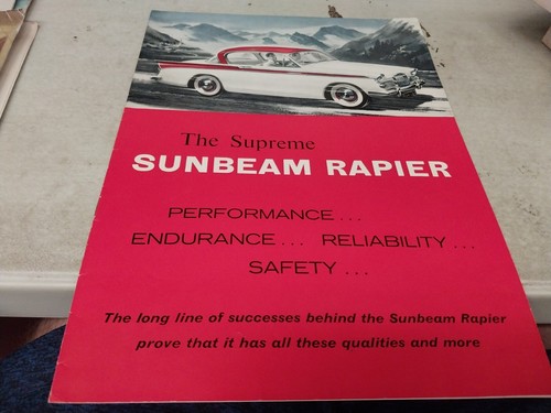1959 sunbeam rapier original - ,