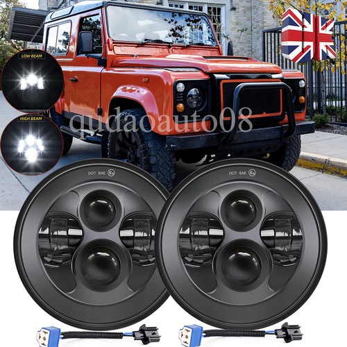 Pair led headlights e - 7",
