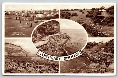 Vintage multi view postcard - vintage,