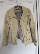 Karen Millen cream Leather